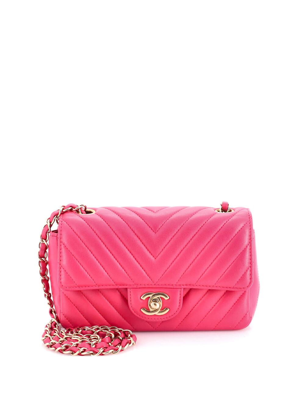 Chanel Classic Single Flap Bag Chevron #376770C48B